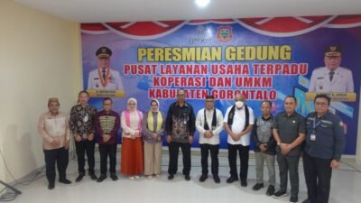 Bupati Gorontalo Resmikan Gedung PLUT-UMKM, Optimistis UMKM Lokal Tembus Pasar Modern